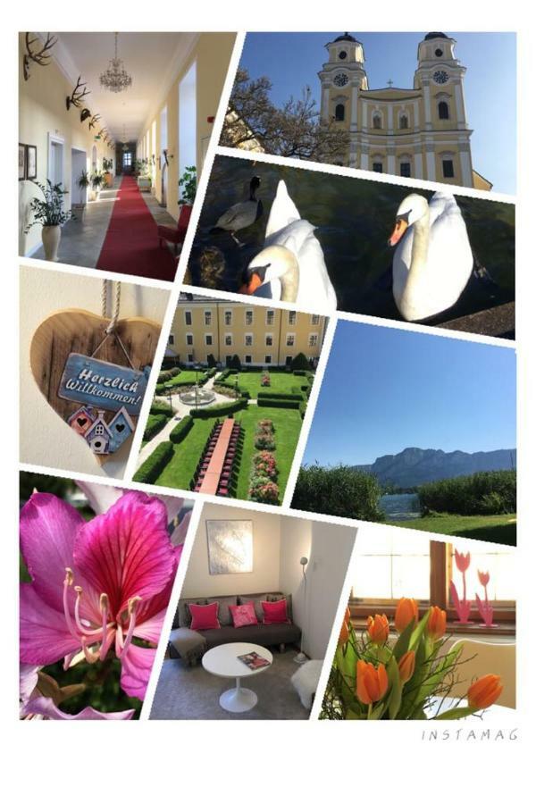 Wohnung Schloss Mondsee Exterior foto